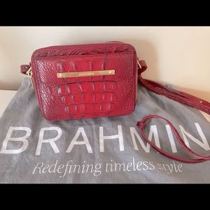 Brahmin Red Crossbody Purse